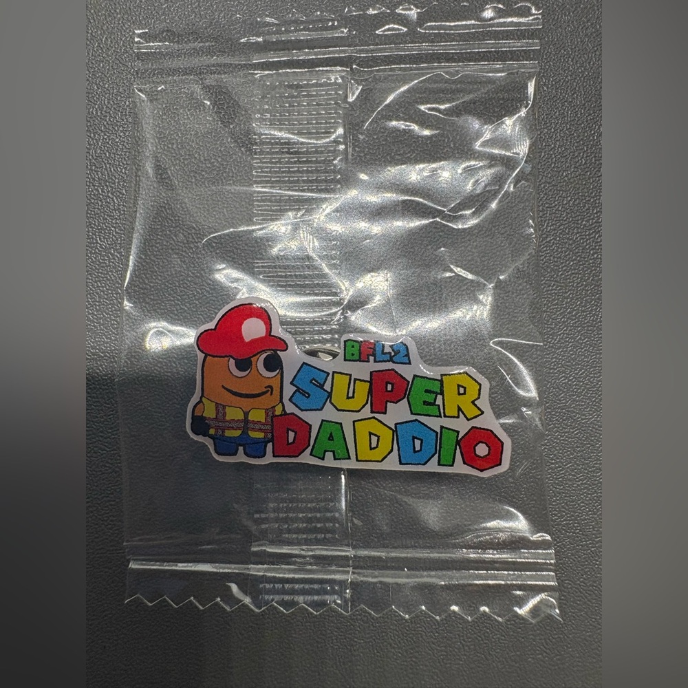 Amazon Peccy Pinbacks Exclusive BFL2 Super Daddio Mario Worker Happy Fathers Day